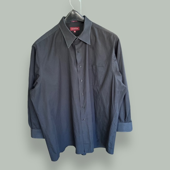 Covington Black Button Down Dress Casual Shirt - Picture 2 of 16